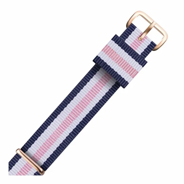 Urrem Herre/Dame Urrem Nylon Urrem 18mm Rosaguld Armbåndsspænde Rem 6-18MM