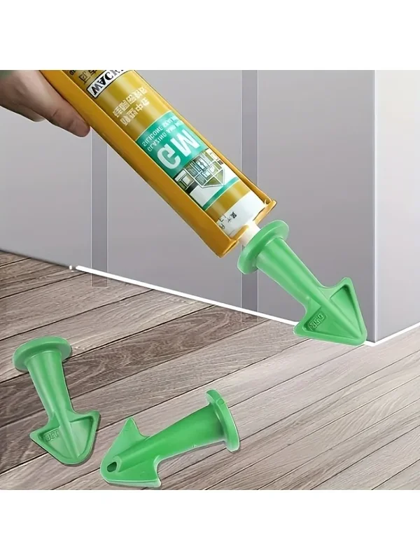 AliExpress - 3Pcs Caulk Düse Applikator Silikon Abdichten Werkzeuge Dichtstoff Finishing Mörtel Kit Schaber Boden Reinigung Fliesen Schmutz Spachtel