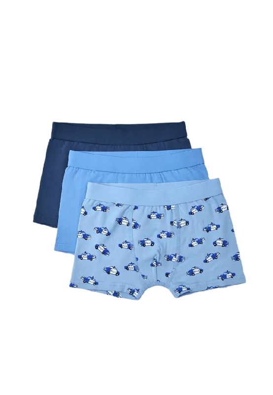 Å KIDS Boxershorts med tryck TEDDY, 3-pack Kalsonger Blå 110/116