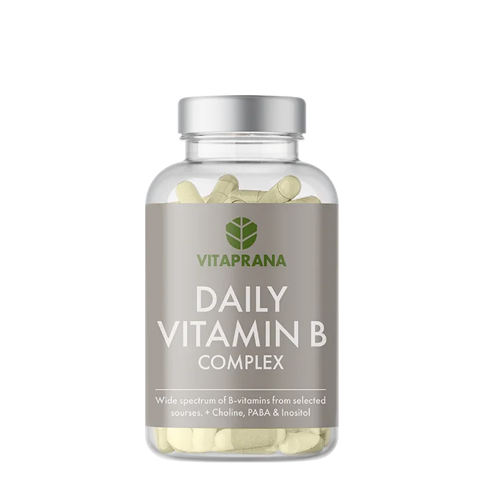 B-vitamin Vitaprana Daily Vitamin B Complex 100 kapslar - Bodyman.dk