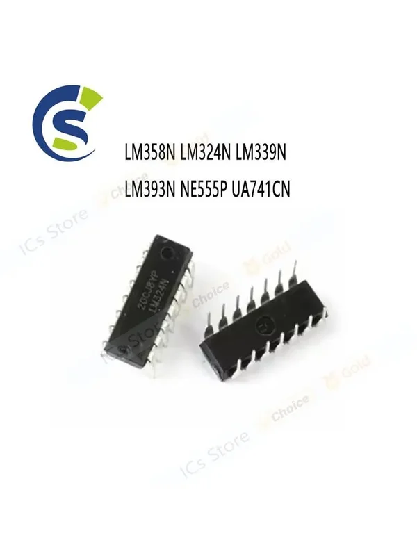 AliExpress - 20PCS DIP UA741 LM324 LM393 LM339 NE555 LM358 VERSTERKER CIRCUIT LM358N LM324N LM339N LM393N NE555P UA741CN