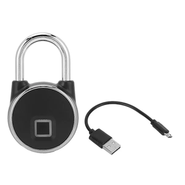 Keyless Fingerprint Lock Anti-theft Padlock for Dorm Locker Warehouse Door Luggage