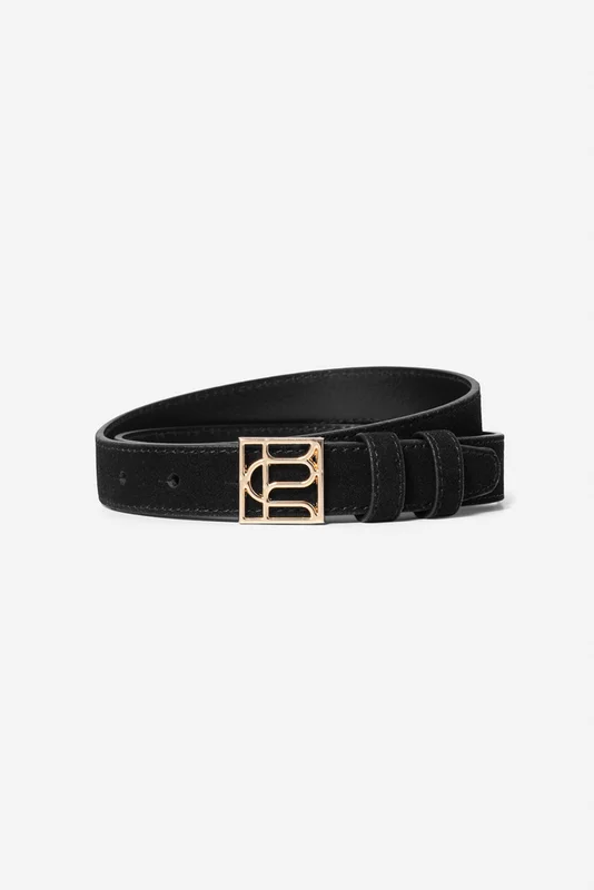 CAMILLA PIHL - Grace Belt - Black Suede - 90