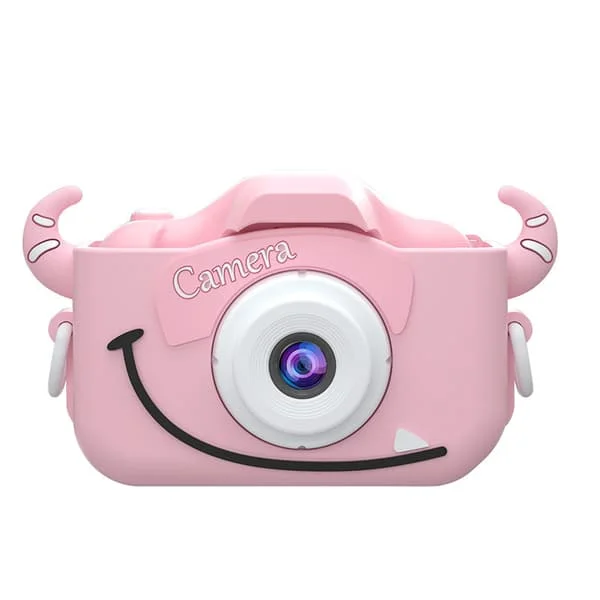 Pink Kids Camera, 2.0 Inch Digital Kids Camera for 3 4 5 6 7 8 9 10 Year Old Boys and Girls, Anti-Drop 1080P HD Camera for Kids, Christmas Birthday