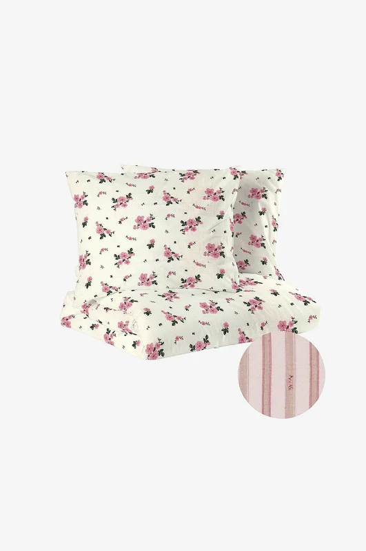 Redlunds - Sina bäckebölja kingsize - Rosa - Påslakanset - 220X210 - Från Homeroom