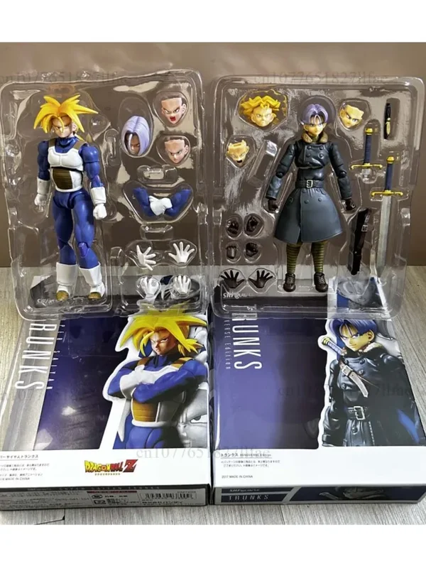 AliExpress - Figurine d'action articulée S.H.Figuarts Dragon Ball Z Trunks Super Saiyan, modèle de jouet, ornement de bureau