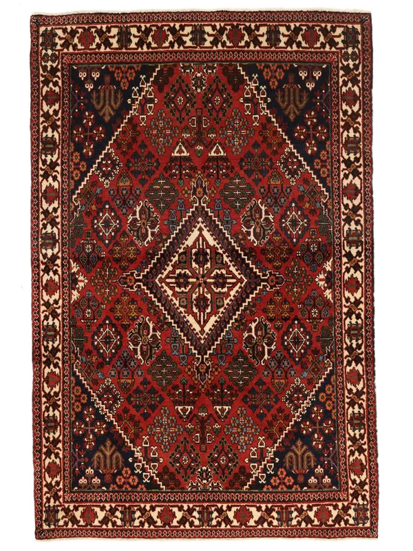 Oriental Meimeh Rug 107X163 Black/Dark Red Wool