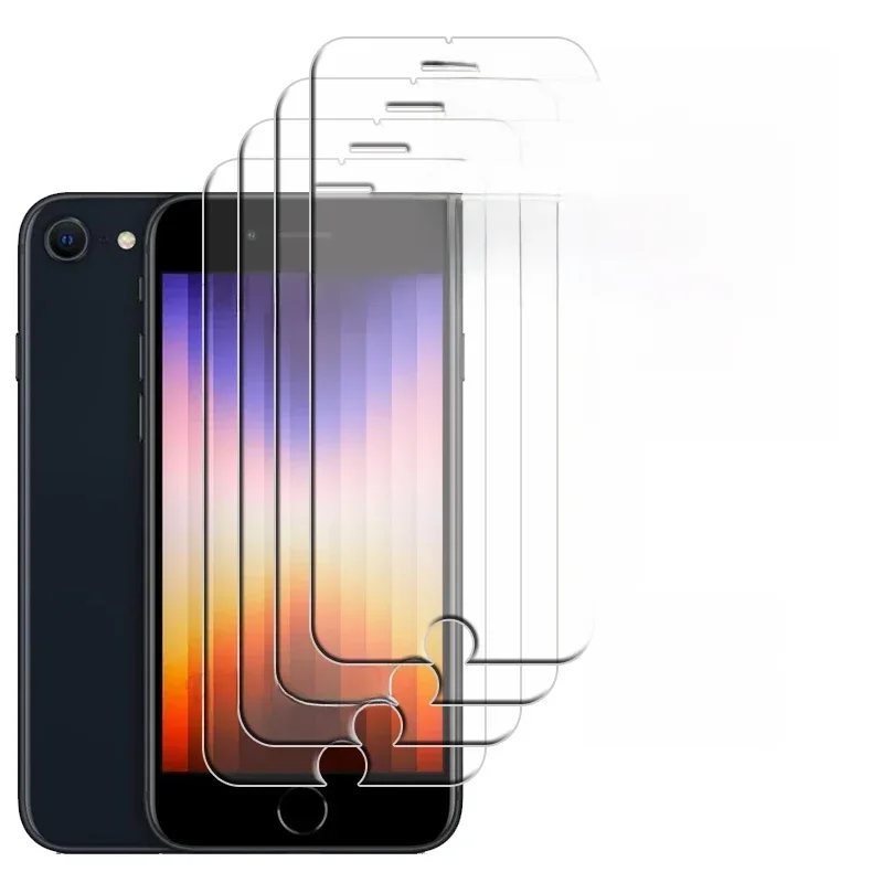 AliExpress - 1/2/3/4 pièces pour iPhone SE 2022 verre iPhone SE 2022 2020 7 8 Plus verre Transparent protecteur d'écran iPhone SE 2022 verre