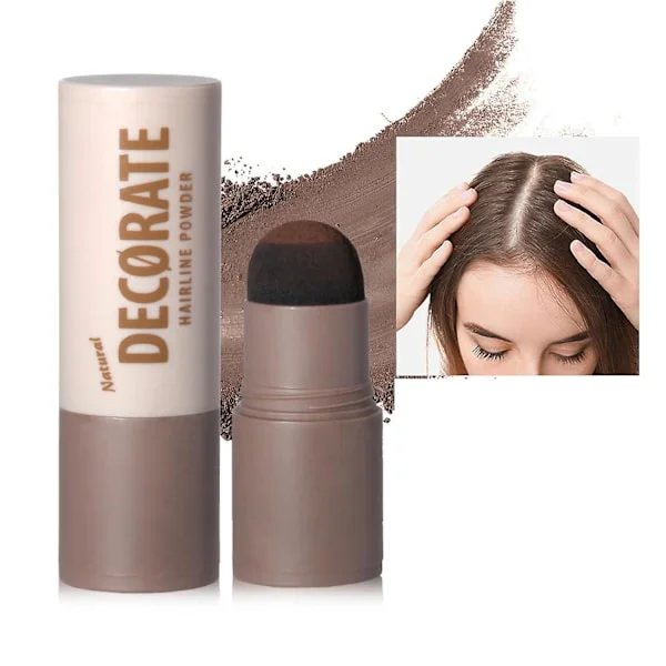 Hårpudder Stick, Hårgrænse Pudder Stick, Rod Touch Up til Tyndt Hår, Gråt Hår Skygge Dækning, Øjeblikkelig Rod Concealer til Naturlig Volumen