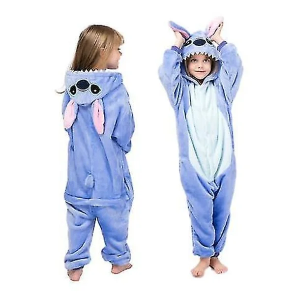 Børne Vinter Stich Pyjamas Nattøj Enhjørning Onesies Drenge Piger Tæppe Sovepose Baby Kostume -a