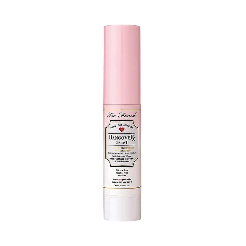 Too Faced Hangover 3-In-1 Replenishing Primer & Setting Spray 30 ml, Makeup, Ansigt, Setting Spray