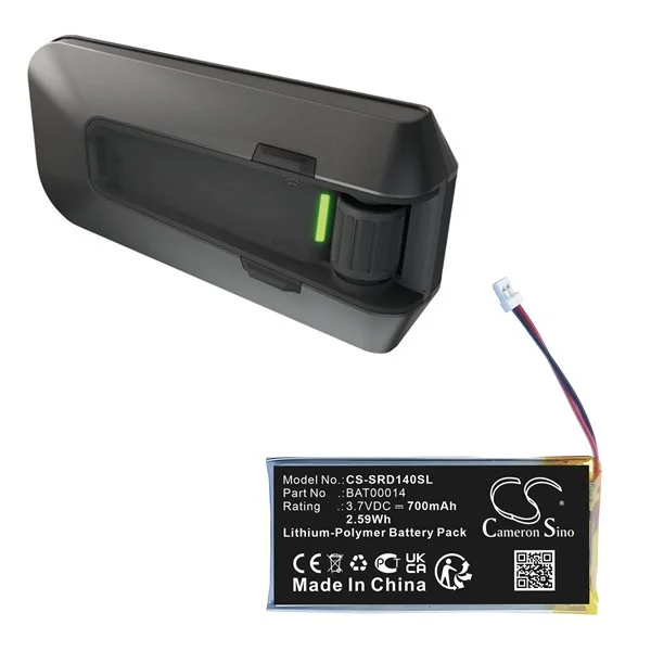 Cardo Packtalk Edge Batteri 700 mAh – Li-Polymer Erstatningsbatteri for Intercom