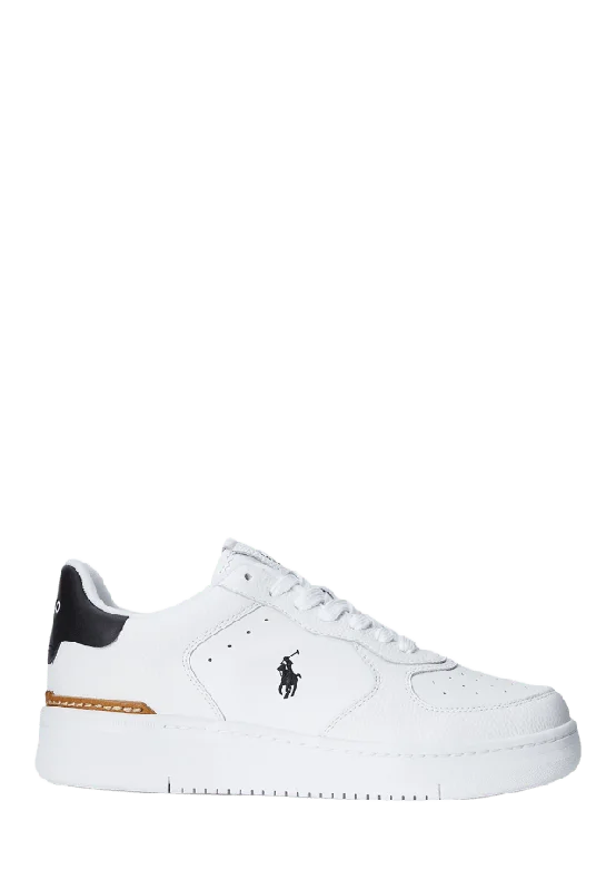 Ralph Lauren Masters Court Leather Sneaker Skor Herr Vit 43