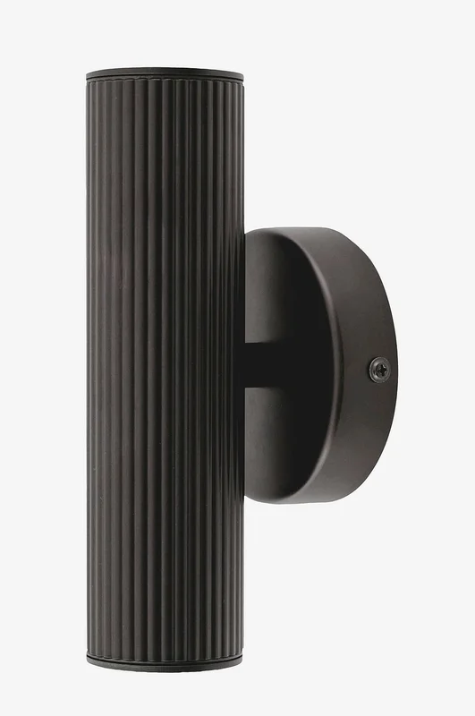 Globen Lighting - Vägglampa Hubble Up/Down IP44 fasadbelysning Svart - Svart - Fasadbelysning - Från Homeroom