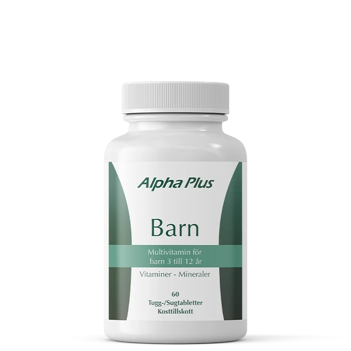 Alpha Plus Barn Multivitamin 60 tabletter