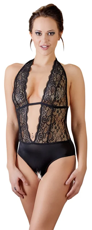 Cottelli Collection: Bundløs Halterneck Bodystocking - Vuxen.dk: Lingeri & undertøj