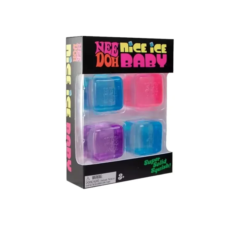 AliExpress - Lot de 4 cubes sensoriels Needoh Nice Ice Baby Fidget Cube, jouets sensoriels super solides, non toxiques, jouets à presser pour le TDAH 
