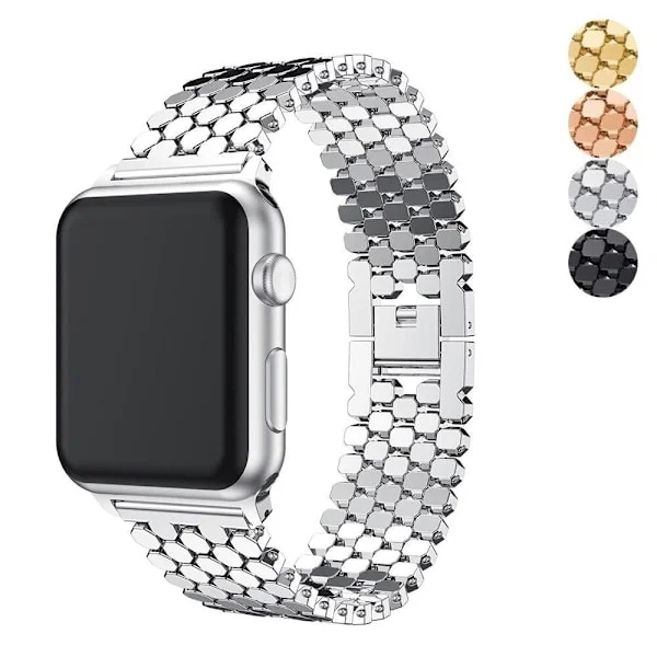 SKALO Fish Scale Metallarmband Apple Watch Series 11 42mm - Fler färger