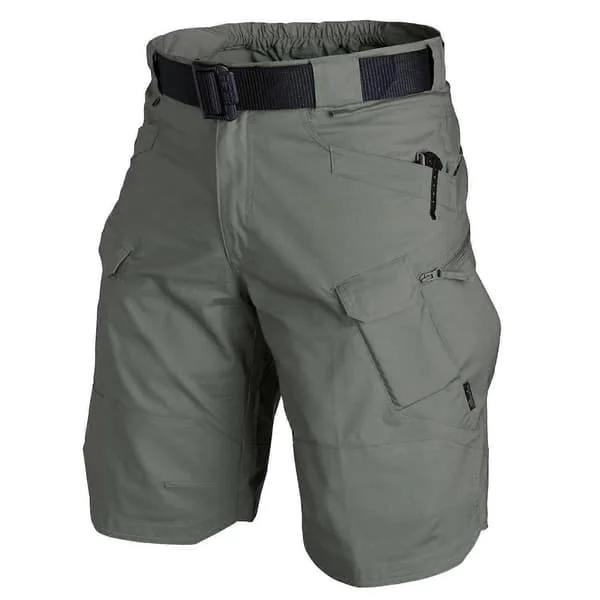 Taktiske shorts for menn, vanntette utendørsshorts, turshorts med flere lommer, militære cargoshorts grønn grønn 3XL
