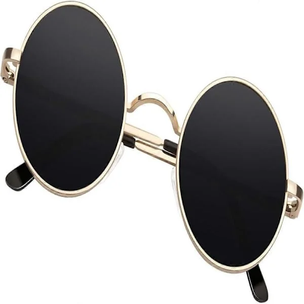 SCSYV Round Sunglasses Men Women, Retro 70s Polarized Hippie Lennon Circle UV400 Men's Sunglasses