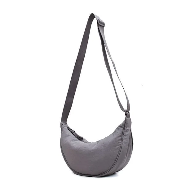 Nylon Crescent Bag Cross Body Bag med justerbar rem