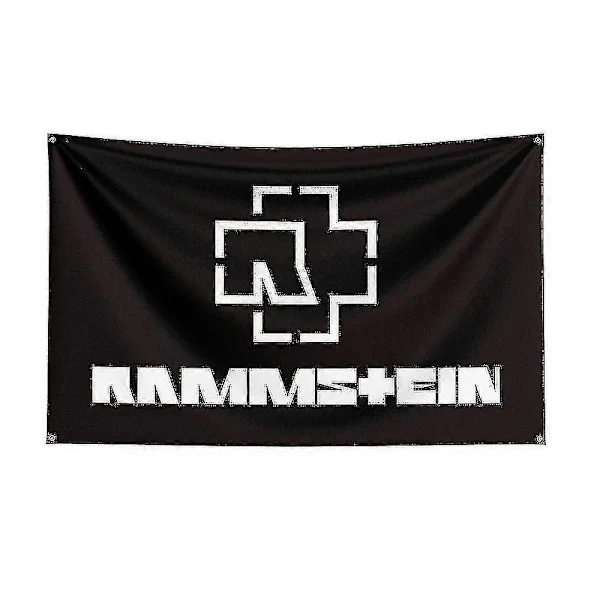 3x5ft Rammste Rock Band Flagg Polyester Digitaltrykk Musikk Memorabilia Banner Kompatibel med Dekor QIZ004
