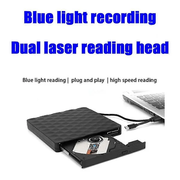 USB3.0 Ekstern Mobil Blu-Ray Optager TYPE-C DVD Brænder Bærbar Blu-Ray Drev Understøtter 3D 25G 50G
