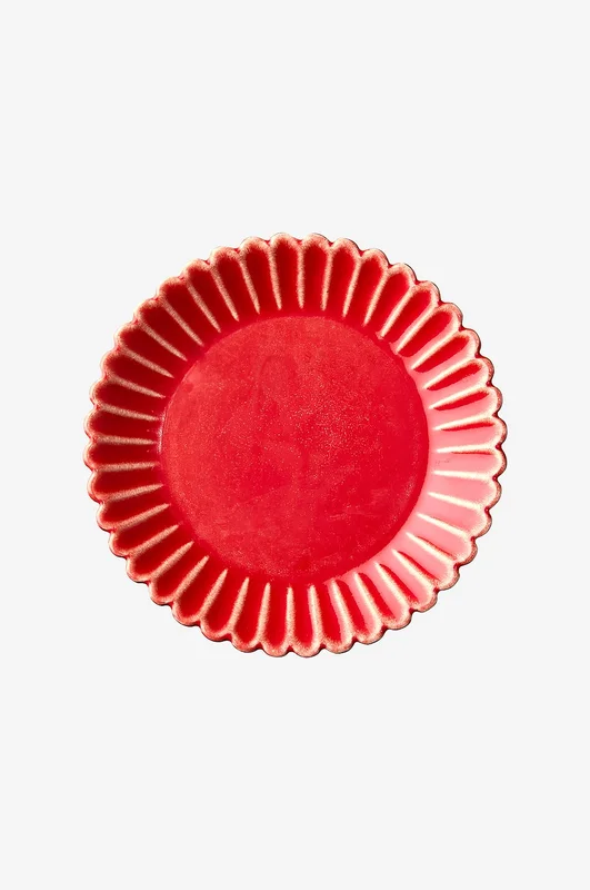 Affari of Sweden - Tallrik Hulda 4-pack - Röd - Tallrikar - Från Homeroom