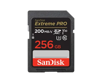 SanDisk-Extreme PRO SD 256 GB-SanDisk Extreme PRO SD 256 GB minnekort-Data storage-Minnekort