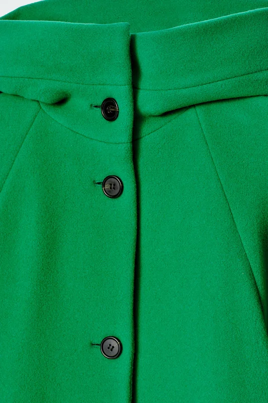 COS Women's Abrigo Oversize De Lana Con Capucha in Verde