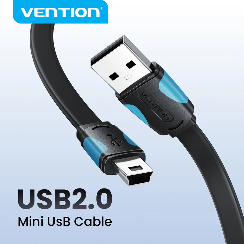 AliExpress - Vention Mini-USB-Kabel, schnelles Aufladen, USB auf Mini-USB-Datenkabel für Digitalkamera, HDD, MP3, MP4-Player, DVR, GPS, Mini-USB 2.0-
