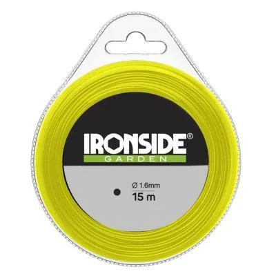Ironside 500359 Trimmertråd 15 m 1,6 mm, Trädgårdsmaskiner