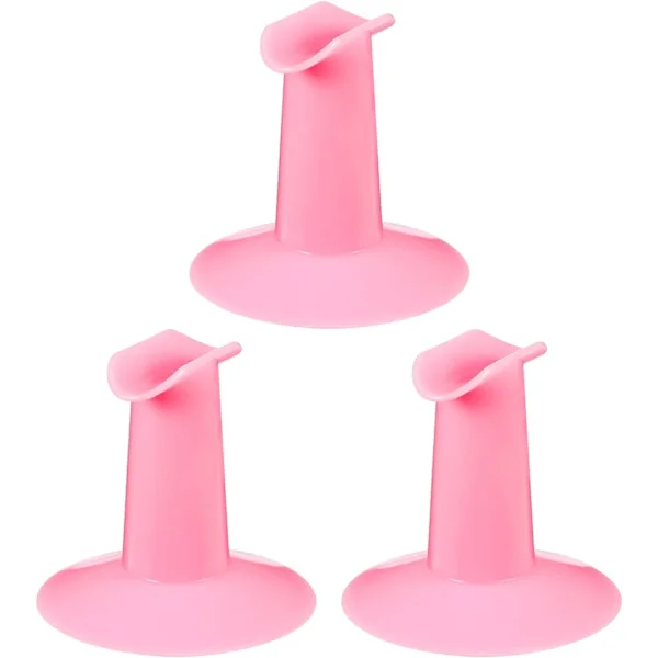 3 stk. Plast Fingerstøtte for Neglekunst, Tåseparatorer for Maling, Salong, DIY Finger