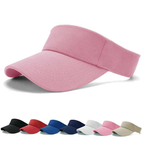 Solskärm keps - Dam ponnysvans baseball keps, tvättad utomhus trucker hatt enfärgad pappa keps, justerbar twill golf tennis solskärm hattar för män