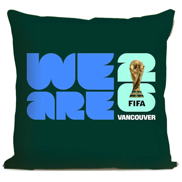 2026 World Cup FIFA World Cup Trophy-Themed Pillowcase (Design: USA, Canada, Mexico 7)40*40cm