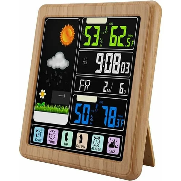 Trådlös väderstation TS-3310 Full Touch Screen Trådlös Indoo