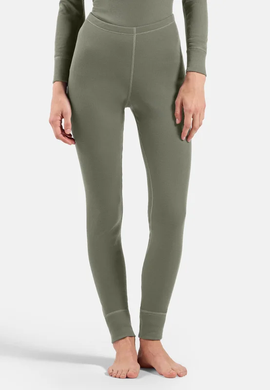 Odlo Active Warm Base Layer Tights für Damen, L, grün