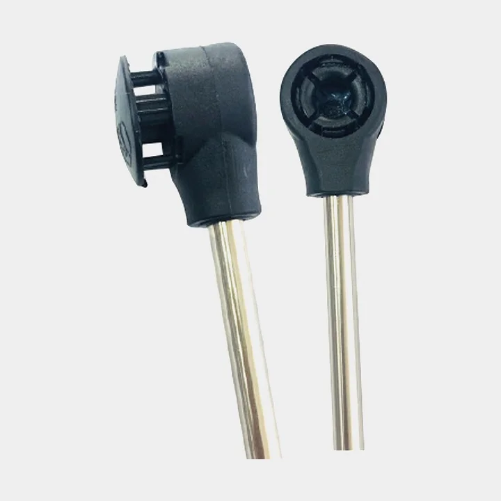 Kulled till 6 mm gasdämpare nylon, 2 st