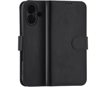 Andersson PU leather wallet w/ MagSafe Apple iPhone 16 Plus Black - Plånboksfodral med MagSafe till iPhone 16 Plus