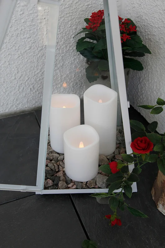 Jotex - Blockljus Led Höjd 15 Cm Vit PETE - Köp Led-ljus hos Jotex