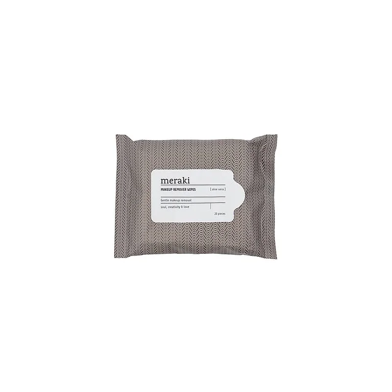 Meraki Makeupfjernerservietter Aloe Vera 20 stk., Hudpleje, Renseprodukter, Renseservietter