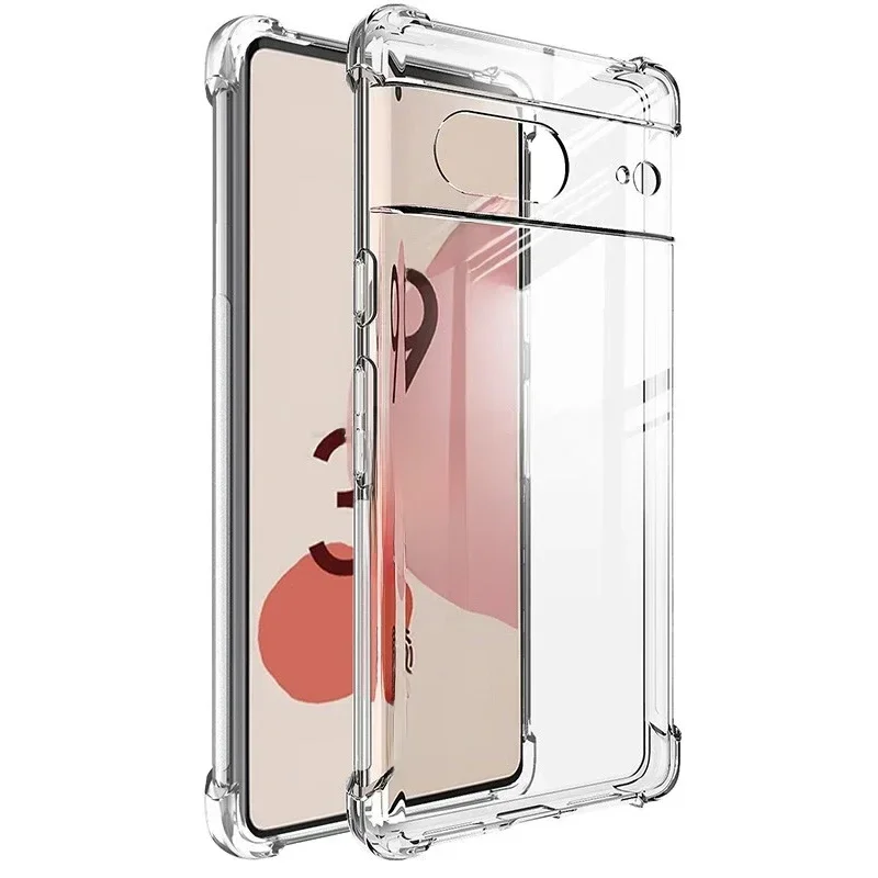 AliExpress - Coque en silicone transparente antichoc pour Google Pixel 9 8 7 6 Pro 6A 7A, Coque arrière Ultra fine et souple en TPU