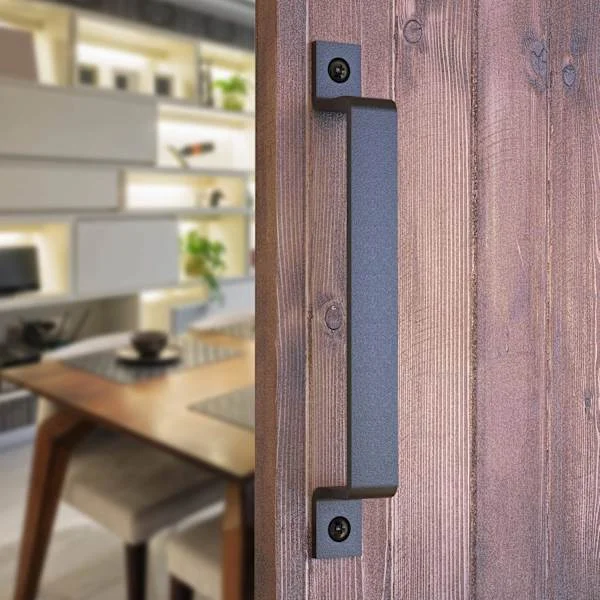 7 inch Sliding Door Handle Black Large Rustic Fence Ga