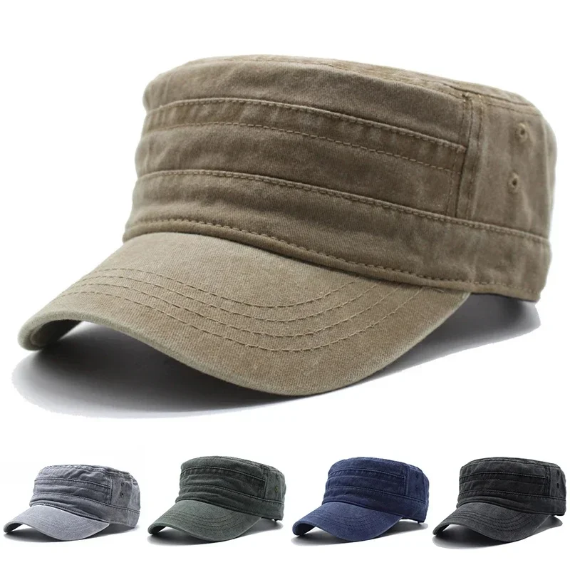AliExpress - Mode Gewaschene Baumwolle Flache Top Kappe Einstellbare Outdoor Sun Caps Frauen Männer Kadett Kappe Retro sonne Hüte Baseball kappe 