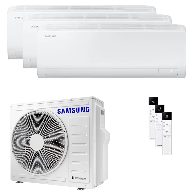 Condizionatore Samsung Cebu S2 trial split 12000+12000+12000 BTU inverter A++ wifi unità esterna 8 kW