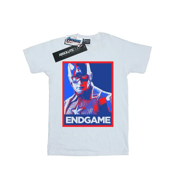 Marvel Mens Avengers Endgame Captain America Poster T-Shirt 3XL
