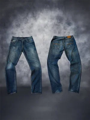 Blå jeans från Nudie Jeans steady eddie