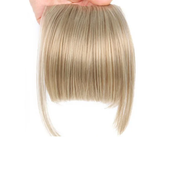 Clip-on lugg hårstycke DIY Clip-in Air Bangs hårförlängning för alla ansiktsformer