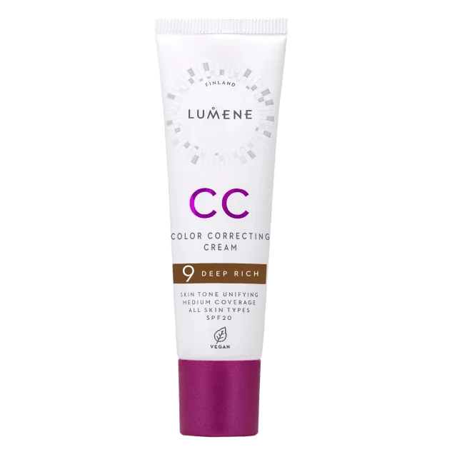 Lumene CC Color Correcting Cream SPF 20 Foundation Dam Brun 30 ML