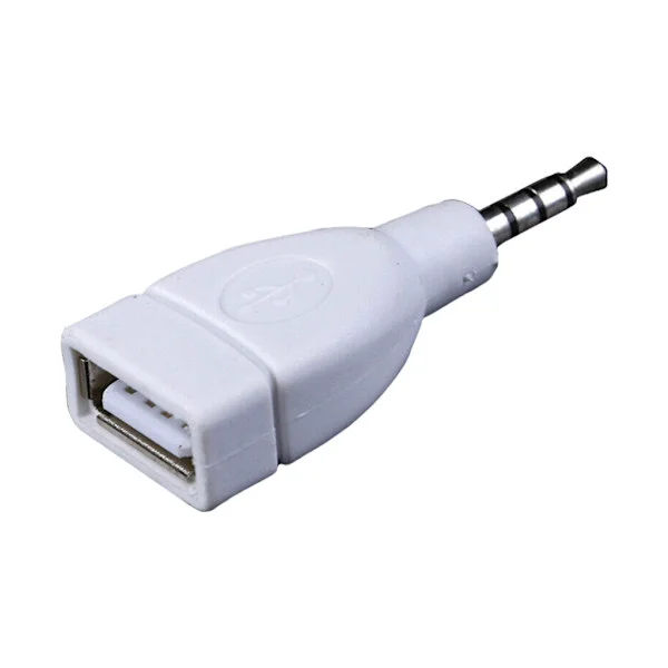 Lydkonvertere 3,5 mm AUX han til USB 2.0 hun-stik til musikafspilning